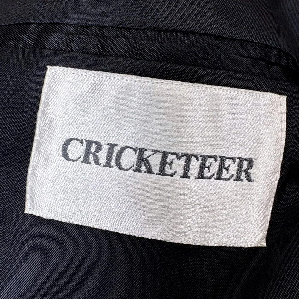 Cricketeer Sport Coat 44R Gray Herringbone Wool Camel Hair Old Money Classic